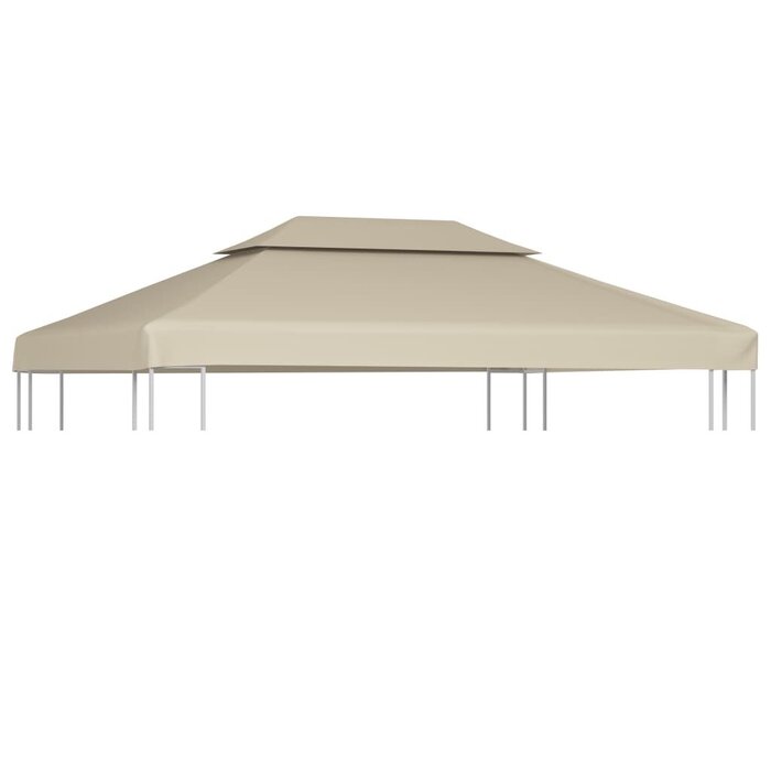 Vidaxl Toile de remplacement pour tonnelle 3x4 m - Beige - Jusqu'à -41%