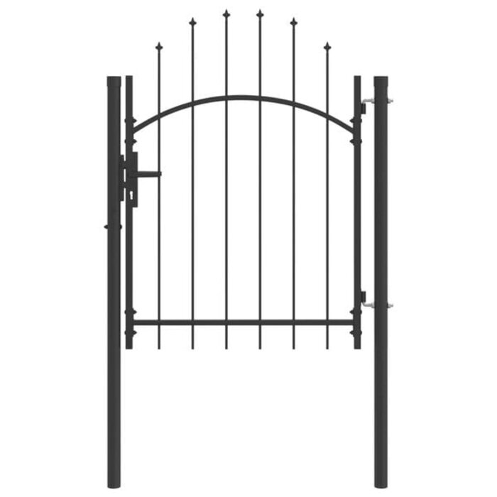 Vidaxl Portillon de jardin en acier gris 150x100cm - Jusqu'à -41% sur l'outlet