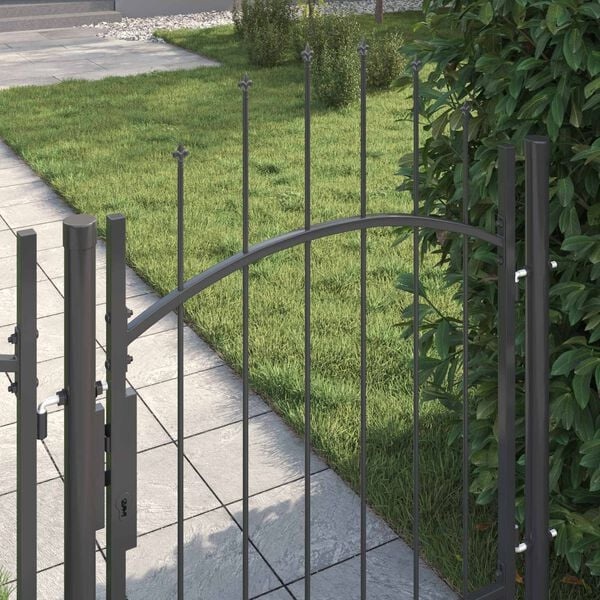 Vidaxl Portillon de jardin en acier gris 150x100cm - Jusqu'à -41% sur l'outlet