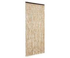 Vidaxl Rideau anti-mouches chenille beige 100x230 cm - Jusqu'à 40% de remise
