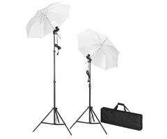 Vidaxl Kit éclairage studio avec trépieds et parapluies - Jusqu'à 36% de remise