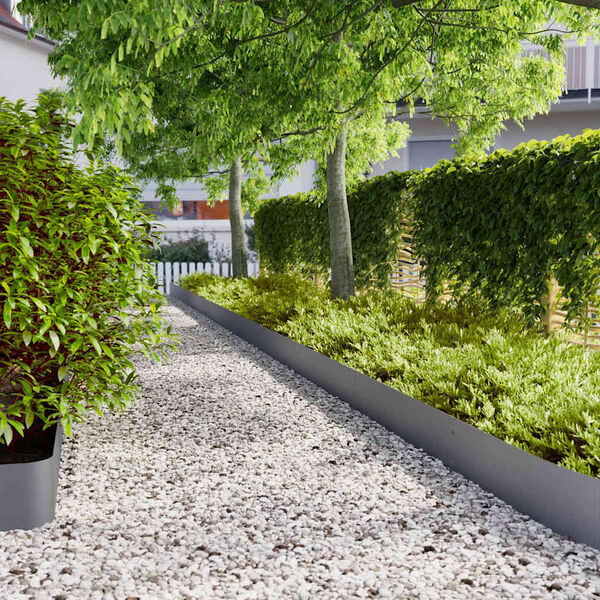 Vidaxl Bordures de jardin acier anthracite 20x103cm (Lot de 10) - Jusqu'à -41%