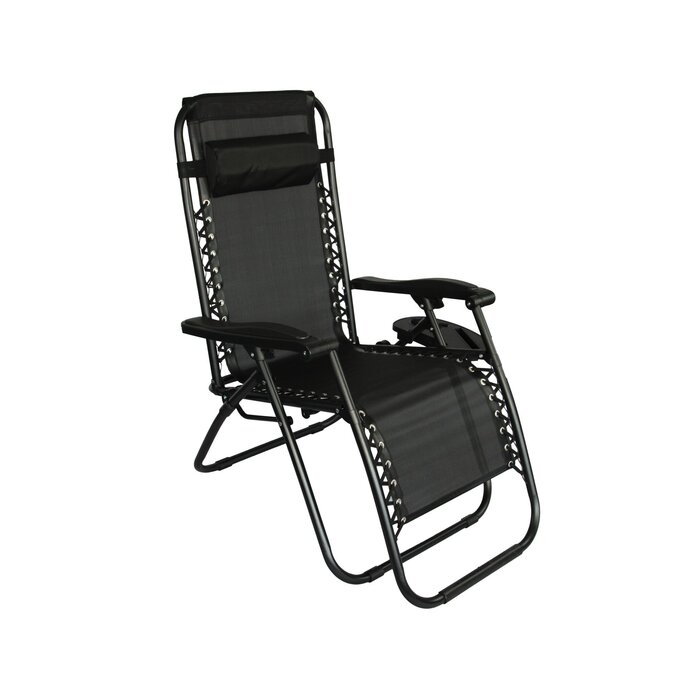 Viking Choice Chaise longue de jardin noire - Confort extérieur - Jusqu'à 39% de remise