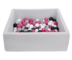Viking Choice Piscine à balles carrée 90x90cm + 150 balles - Jusqu'à -41% de remise