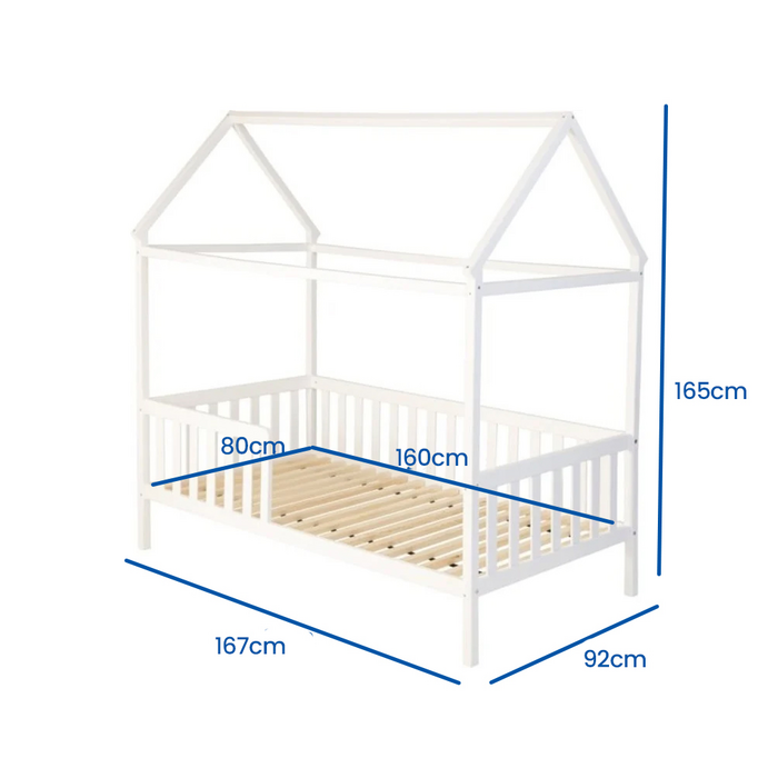 Viking Choice Lit Cabane pour enfant 160x80 cm - Bois - Jusqu'à 41% de réduction