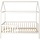 Lit cabane enfant 200x90 cm en bois blanc - Jusqu'à -39% sur l'outlet