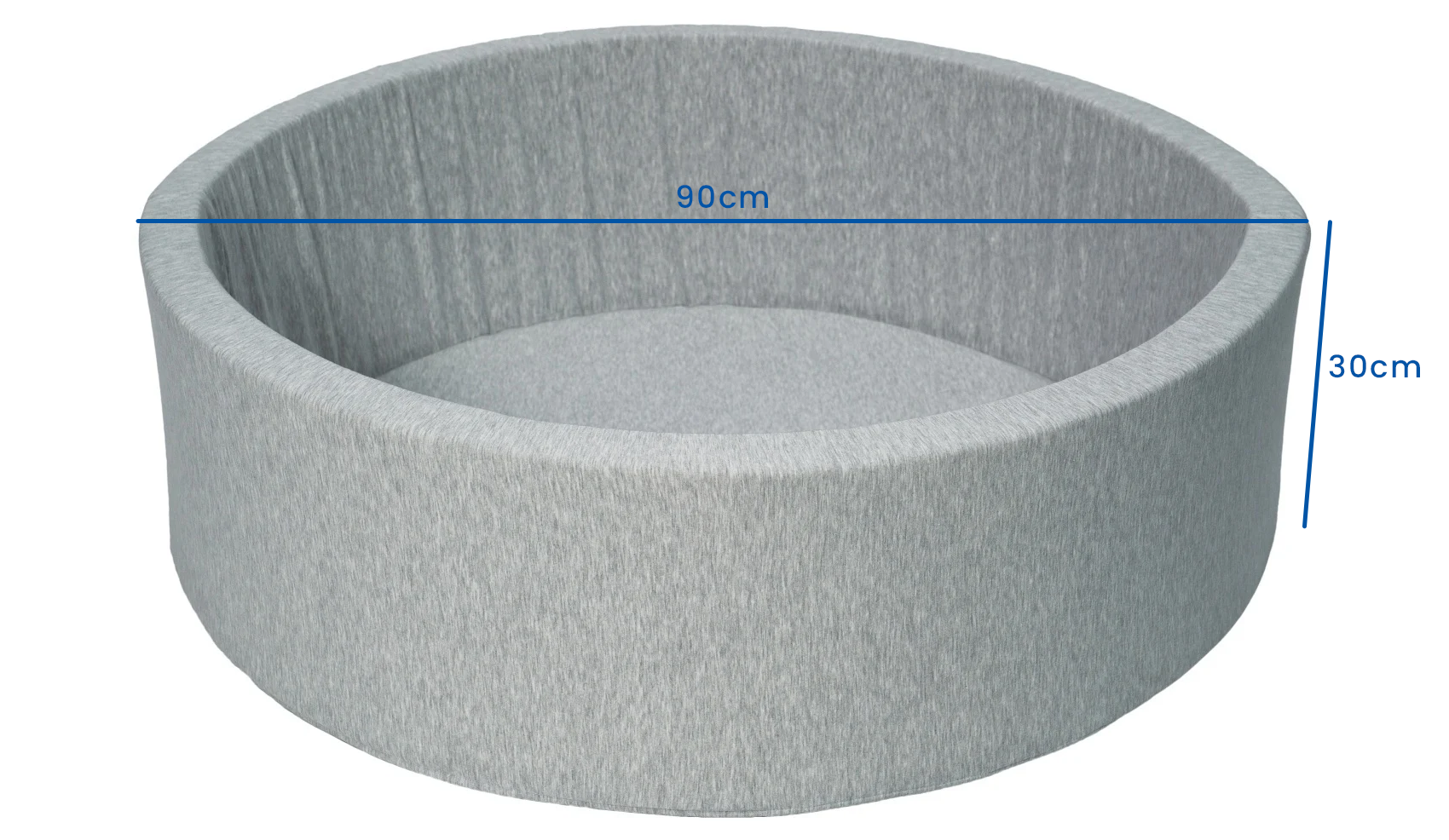 Viking Choice Piscine à balles 90x30cm grise - 150 balles - Jusqu'à 29% de réduction