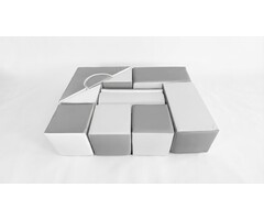 Viking Choice Blocs de construction en mousse - 11 pièces - Gris et blanc - Jusqu'à 32%