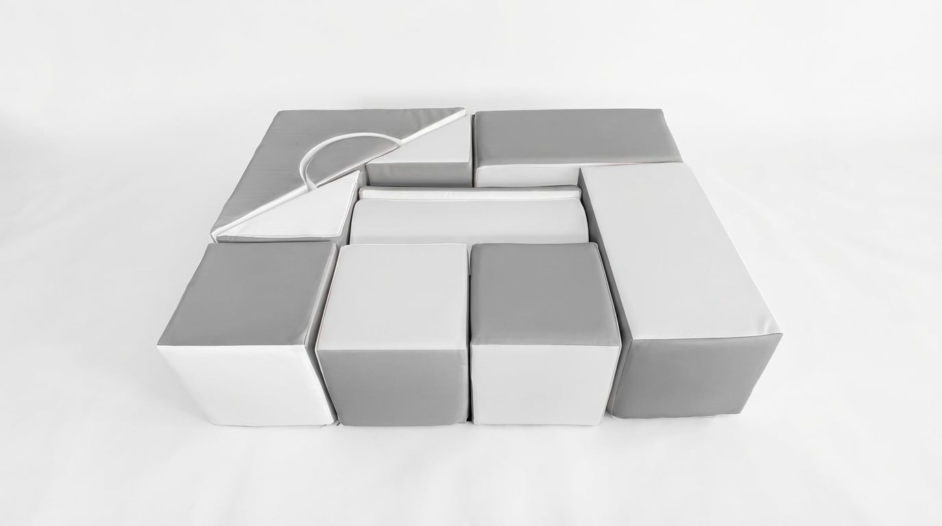 Viking Choice Blocs de construction en mousse - 11 pièces - Gris et blanc - Jusqu'à 32%