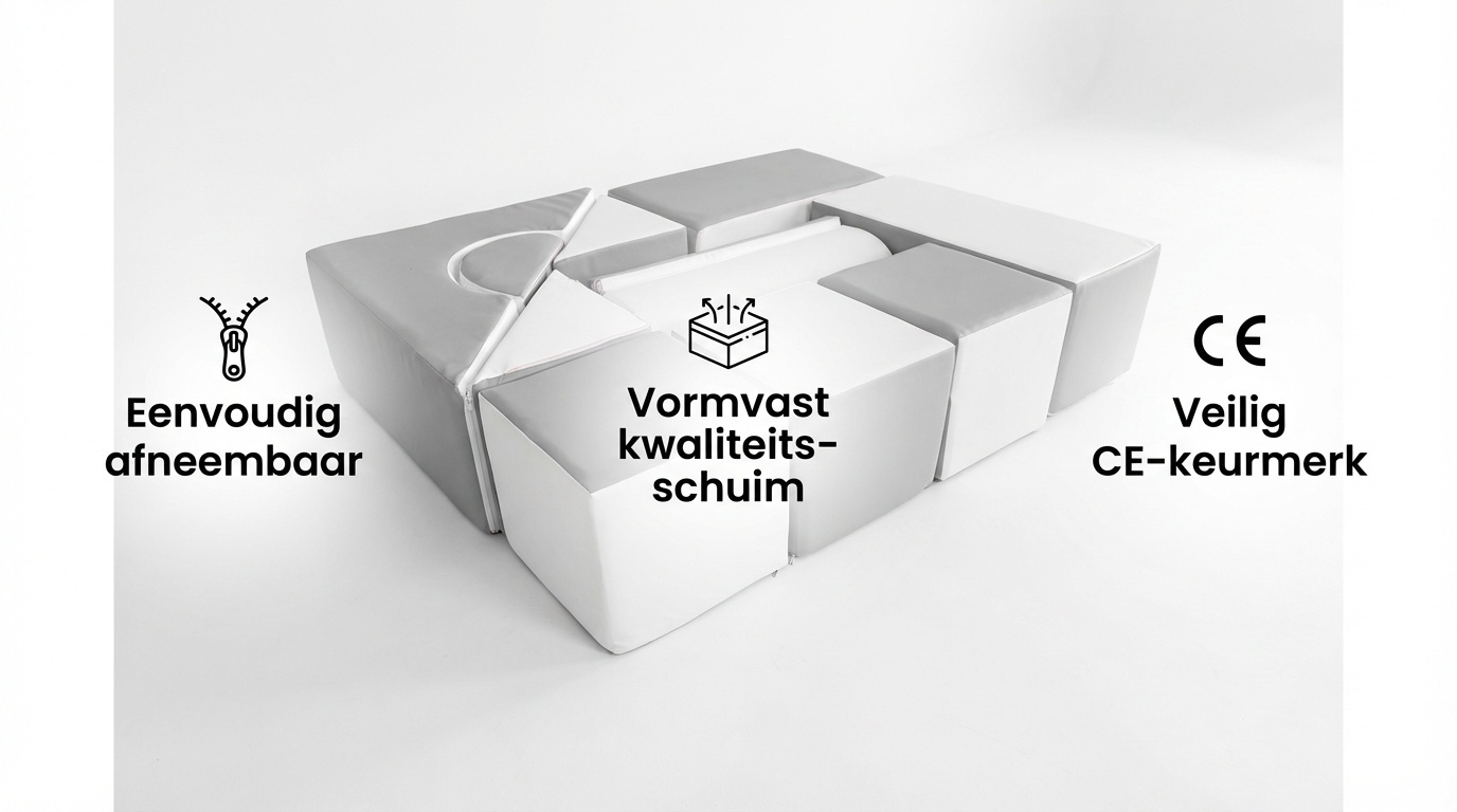 Viking Choice Blocs de construction en mousse - 11 pièces - Gris et blanc - Jusqu'à 32%