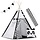 Tipi Enfant Noir et Blanc avec Accessoires - Jusqu'à 30% de réduction
