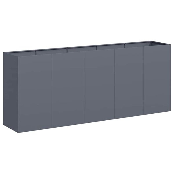 Vidaxl Jardinière surélevée 200x40x80cm Acier Anthracite - Jusqu'à -41%