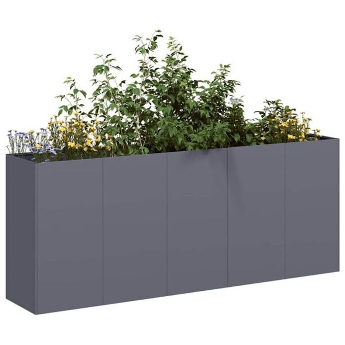 Vidaxl Jardinière surélevée 200x40x80cm Acier Anthracite - Jusqu'à -41%