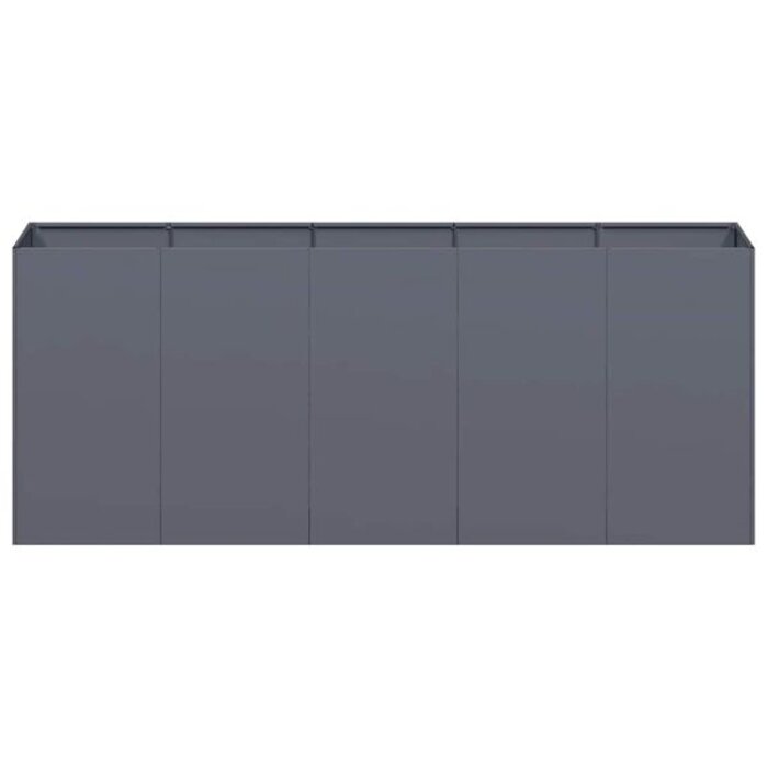 Vidaxl Jardinière surélevée 200x40x80cm Acier Anthracite - Jusqu'à -41%