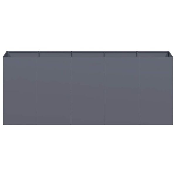 Vidaxl Jardinière surélevée 200x40x80cm Acier Anthracite - Jusqu'à -41%