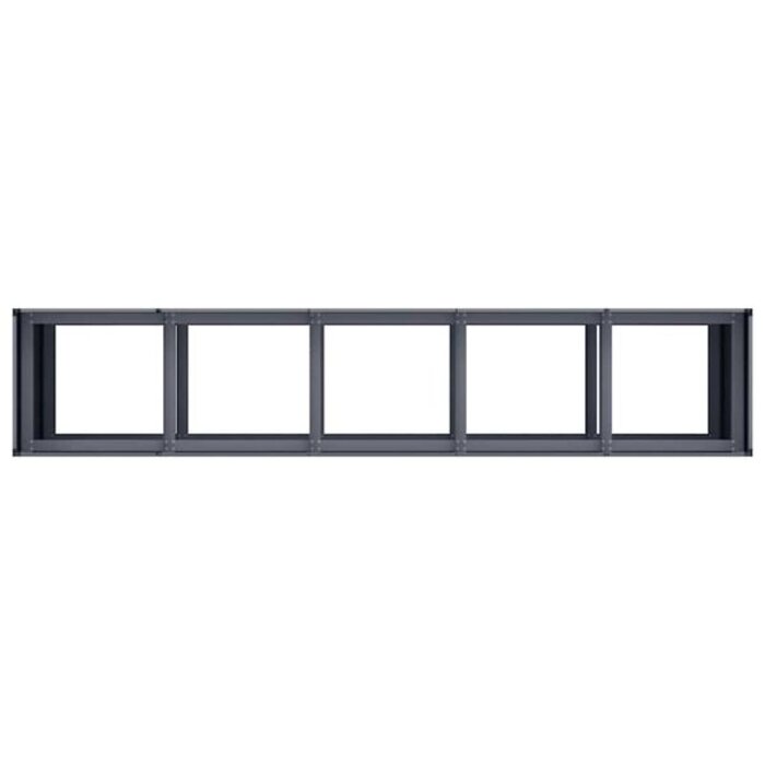 Vidaxl Jardinière surélevée 200x40x80cm Acier Anthracite - Jusqu'à -41%