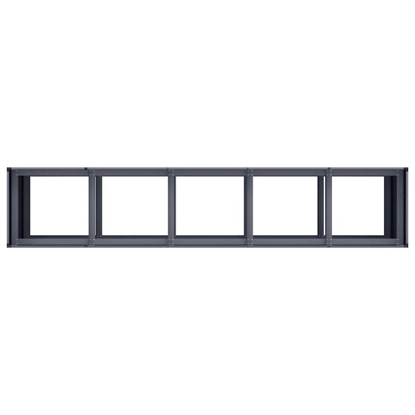 Vidaxl Jardinière surélevée 200x40x80cm Acier Anthracite - Jusqu'à -41%