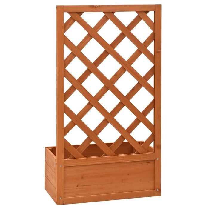 Vidaxl Jardinière avec treillis 50x25x90 cm en bois de sapin - Jusqu'à -38%