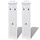 Lot de 2 Patères Murales Baroques - Blanc - Jusqu'à -40%