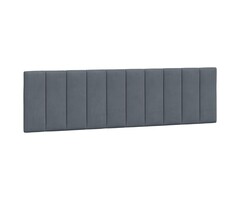 Vidaxl Coussin de tête de lit 180 cm velours gris foncé - Jusqu'à -40%