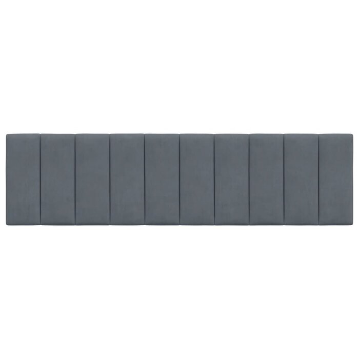 Vidaxl Coussin de tête de lit 180 cm velours gris foncé - Jusqu'à -40%