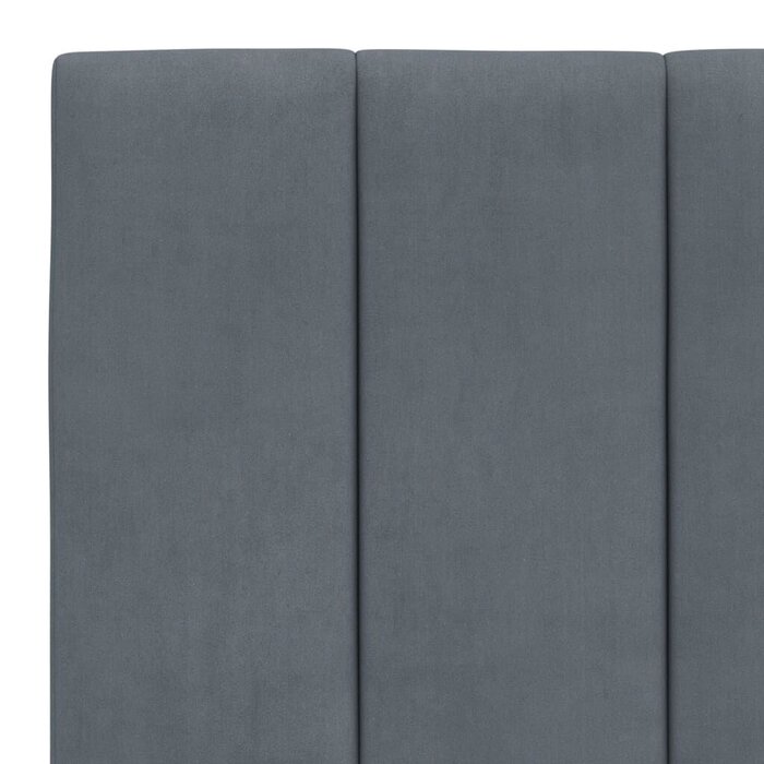 Vidaxl Coussin de tête de lit 180 cm velours gris foncé - Jusqu'à -40%
