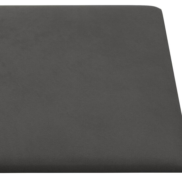 Vidaxl Panneaux muraux velours gris foncé 30x30cm (1,08m²) - Jusqu'à -49%