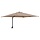 Parasol de jardin inclinable avec LED - Taupe - Jusqu'à -41%