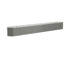 Vidaxl Jardinière surélevée ovale en acier gris 332 cm - Jusqu'à 40 % de réduction