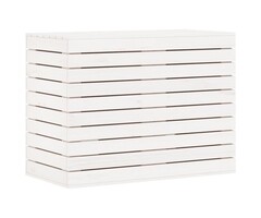 Vidaxl Panier à linge en pin massif blanc - Jusqu'à -41% sur le stock disponible