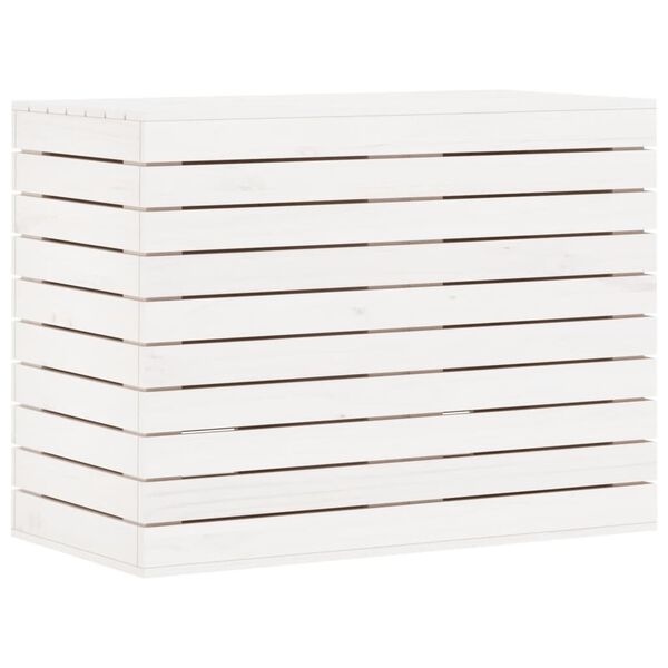 Vidaxl Panier à linge en pin massif blanc - Jusqu'à -41% sur le stock disponible
