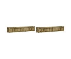 Vidaxl Lot de 2 jardinières en bois de pin 180 cm - Jusqu'à -41% de remise
