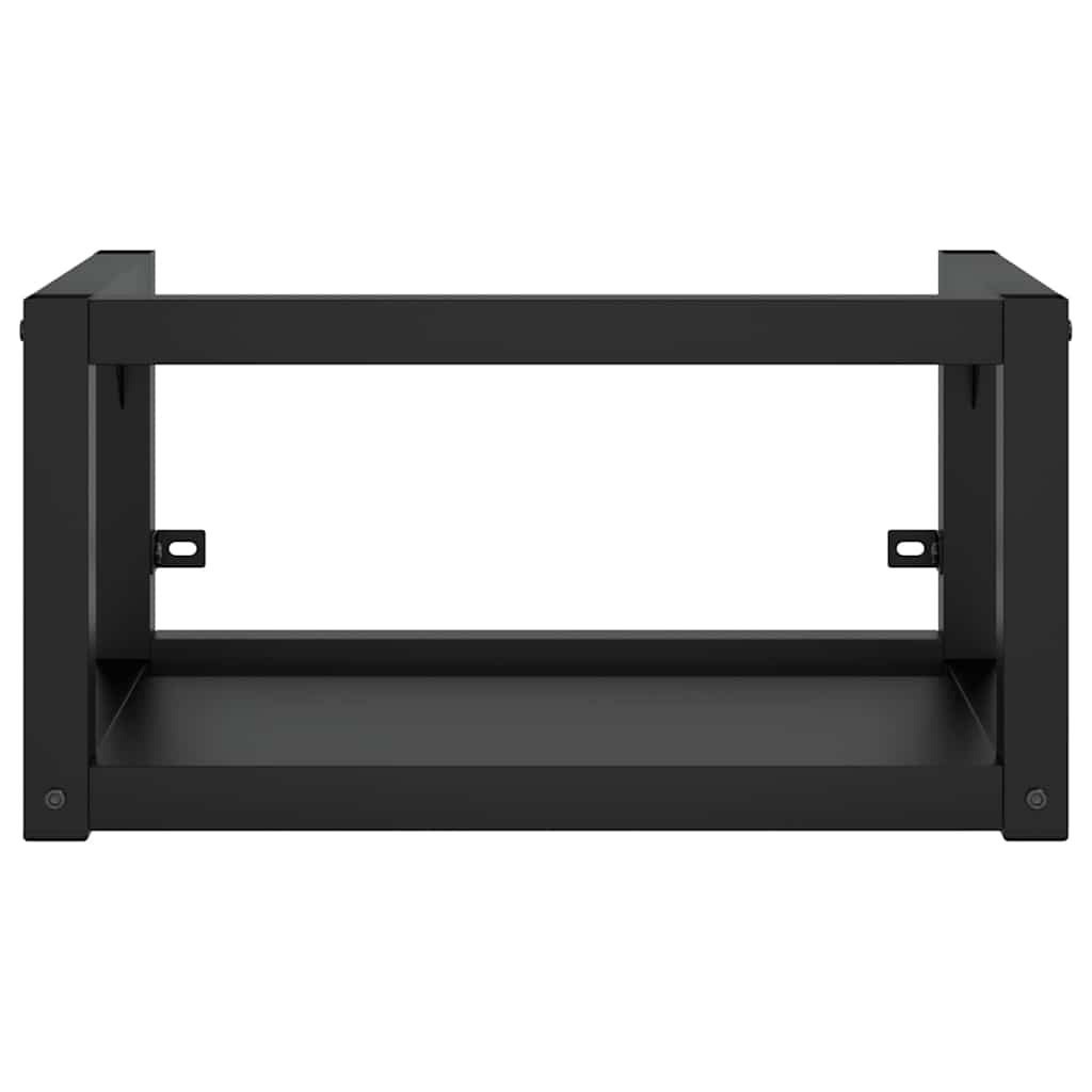 Vidaxl Support pour vasque mural en fer noir - Jusqu'à 39% de réduction