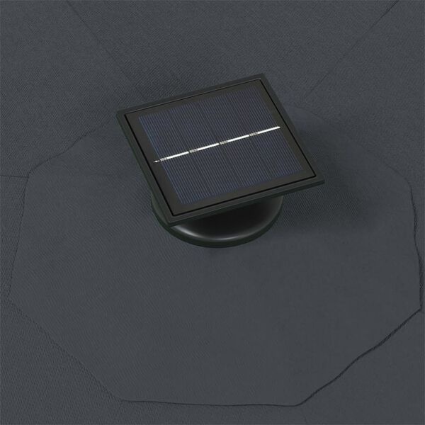Vidaxl Parasol mural LED anthracite 300 cm - Jusqu'à -41% sur votre terrasse