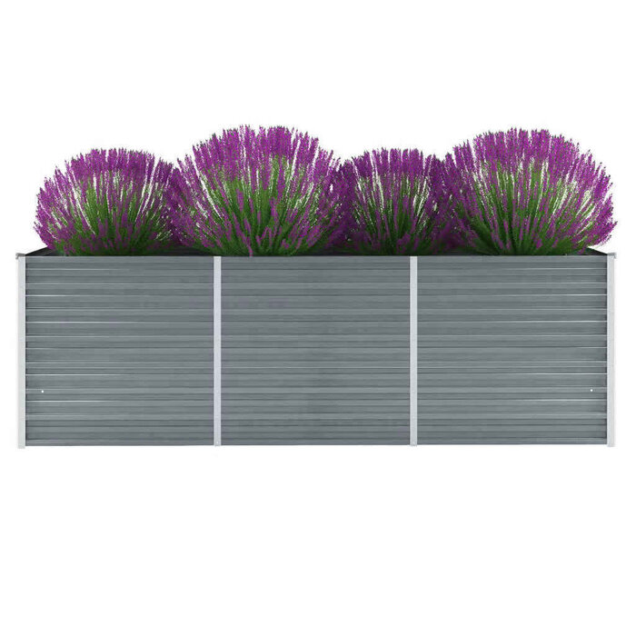 Vidaxl Grande jardinière surélevée en acier galvanisé - jusqu'à -40%