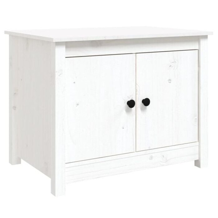 Vidaxl Table basse en pin massif blanc - Jusqu'à -40% de remise