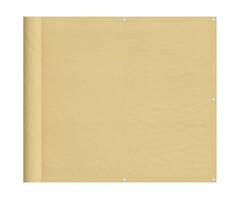 Vidaxl Pare-vue pour balcon 90x600 cm sable - Jusqu'à 37% de remise