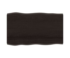 Vidaxl Plateau de table en chêne massif bord naturel 100x60cm - Jusqu'à 37% de remise