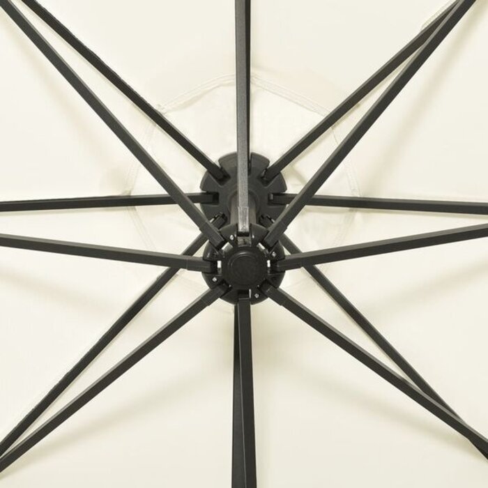 Vidaxl Parasol déporté LED 300 cm - Sable - Jusqu'à -41% sur le prix neuf
