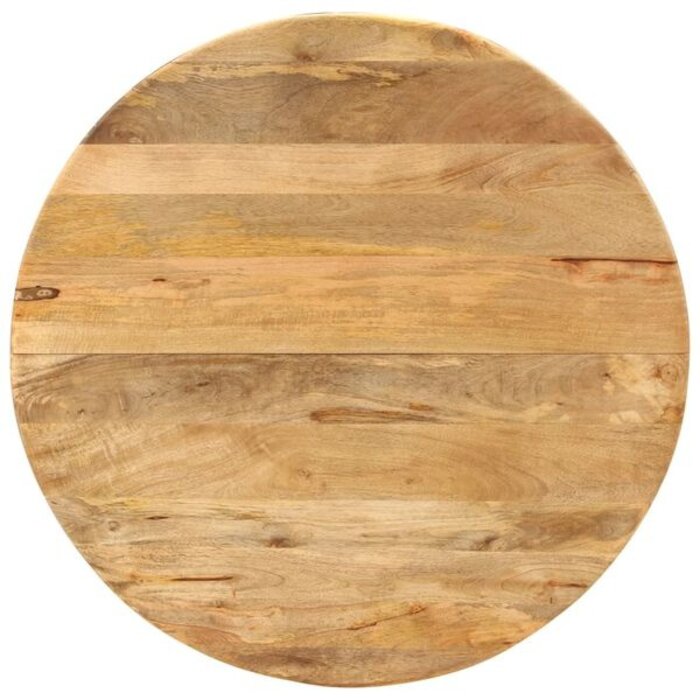 Vidaxl Table à manger ronde en manguier massif - Ø 110 cm - Jusqu'à -35%
