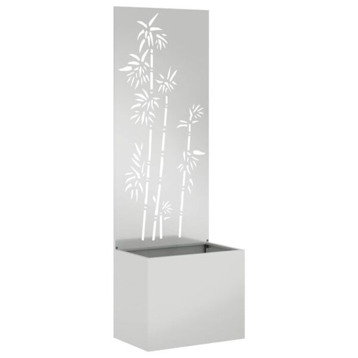 Vidaxl Jardinière avec panneau décoratif - Acier galvanisé - Jusqu'à 40% de remise