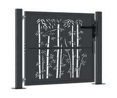 Vidaxl Portillon de jardin motif bambou - 100x75 cm - Jusqu'à -41%