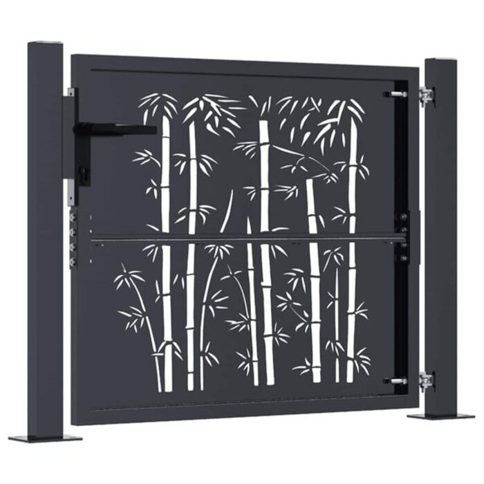 Vidaxl Portillon de jardin motif bambou - 100x75 cm - Jusqu'à -41%