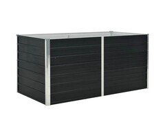 Vidaxl Bac à fleurs surélevé en acier galvanisé - 160x80x77cm - Jusqu'à 40% de remise