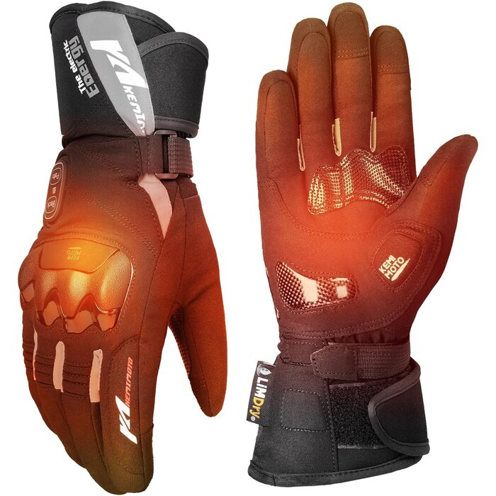 Kemimoto Gants chauffants imperméables taille L - Jusqu'à 78% de réduction
