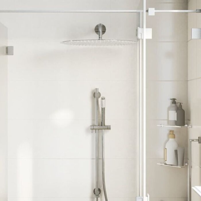 Vidaxl Pomme de douche pluie XXL 50 cm inox - Jusqu'à -40% sur votre équipement