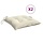 Lot de 2 coussins de chaise 50x50 cm - Blanc crème - Jusqu'à 38% de remise