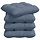 Lot de 4 coussins d'assise en coton bleu - Jusqu'à -39% de remise
