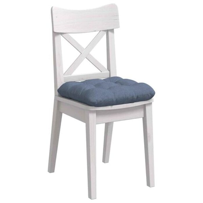 Vidaxl Lot de 4 coussins d'assise en coton bleu - Jusqu'à -39% de remise