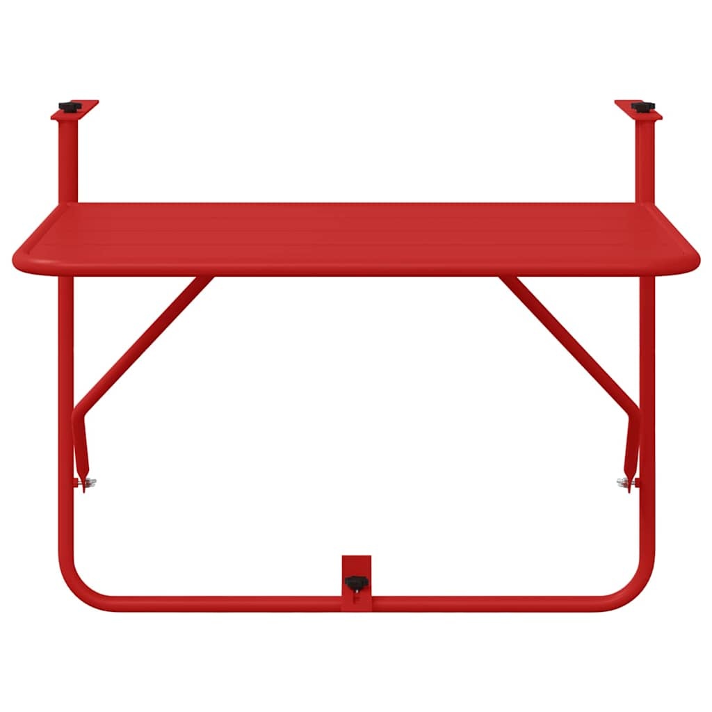 Vidaxl Table de balcon suspendue pliable rouge - Jusqu'à 39% de réduction